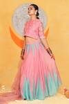 Buy_Jyoti Bansal_Embroidered Blouse Lehenga Set _Online_at_Aza_Fashions