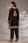 Shop_Studio A_Silk Dori Embroidered Short Kurta Set _at_Aza_Fashions