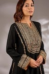 Shop_Studio A_Silk Dori Embroidered Short Kurta Set _Online_at_Aza_Fashions