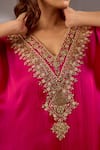 Studio A_Dori Embroidered A-Line Kurta Set _Online_at_Aza_Fashions