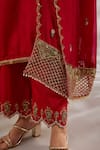 Shop_Studio A_Silk Hand Embroidered Straight Kurta Set _Online_at_Aza_Fashions