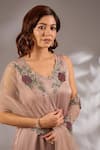 Buy_Studio A_Satin Organza Kurta Sharara Set _Online_at_Aza_Fashions