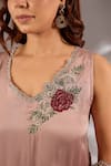 Shop_Studio A_Satin Organza Kurta Sharara Set _Online_at_Aza_Fashions