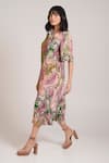 Buy_Advait_Ira Pleated Dress _Online_at_Aza_Fashions