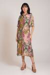 Shop_Advait_Ira Pleated Dress _at_Aza_Fashions
