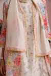 Shop_Moh India_Ivory Rose Mahal Stole _at_Aza_Fashions