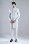 Buy Arihant Rai Sinha White Silk Embroidery, Zari Floral Sherwani And Pant Set at Aza Fashions Buy_Arihant Rai Sinha_White Silk Embroidery, Zari Floral Sherwani And Pant Set _at_Aza_Fashions