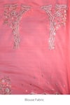 Azeera_Red Embroidery, Metallic Thread Floral Saree With Unstitched Blouse Piece _Online_at_Aza_Fashions