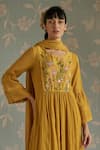 Kritika Dawar_Sairah Thread Embroidered Kurta With Pant _Online_at_Aza_Fashions
