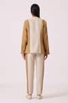 Shop_The Summer House_Dimtri Linen Panelled Jacket & Pant Set _at_Aza_Fashions
