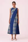 The Summer House_Waltz Linen Panelled Midi Dress _Online_at_Aza_Fashions
