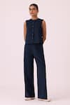 The Summer House_Wotton Needlecord Linen Shirt _Online_at_Aza_Fashions