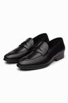 Buy_3dm Lifestyle_Black Split Toe Penny Loafers _at_Aza_Fashions