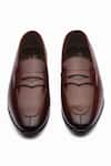 3dm Lifestyle_Brown Split Toe Penny Loafers _at_Aza_Fashions