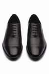 Shop_3dm Lifestyle_Black Cap Toe Oxford Shoes _Online_at_Aza_Fashions
