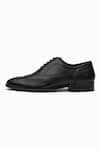 3dm Lifestyle_Black Cut Work Full Brogue Wingtip Oxford - _Online_at_Aza_Fashions