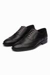 Buy_3dm Lifestyle_Black Cut Work Full Brogue Wingtip Oxford - _at_Aza_Fashions