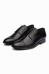 Buy_3dm Lifestyle_Black Cap Toe Derby Shoes _at_Aza_Fashions