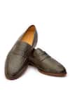 Shop_3dm Lifestyle_Green Penny Loafer - Crocodile _at_Aza_Fashions