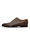 3dm Lifestyle_Brown Cut Work Dark Brogue Wingtip Oxford Shoes _Online_at_Aza_Fashions
