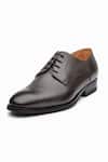Shop_3dm Lifestyle_Gray Grey Grain Leather Derby Shoes _Online_at_Aza_Fashions
