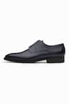 3dm Lifestyle_Navy Grain Leather Derby Shoes _Online_at_Aza_Fashions