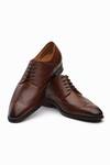 Buy_3dm Lifestyle_Brown Wingtip Brogue Derby Shoes _at_Aza_Fashions