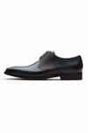 3dm Lifestyle_Navy Albert Crocodile Leather Derby Shoes _Online_at_Aza_Fashions