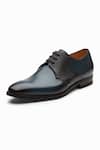 Shop_3dm Lifestyle_Navy Albert Crocodile Leather Derby Shoes _Online_at_Aza_Fashions