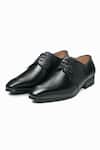 Buy_3dm Lifestyle_Black Albert Crocodile Leather Derby Shoes _at_Aza_Fashions