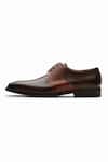 3dm Lifestyle_Brown Albert Crocodile Leather Derby _Online_at_Aza_Fashions