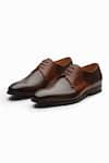 Buy_3dm Lifestyle_Brown Albert Crocodile Leather Derby _at_Aza_Fashions