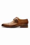 3dm Lifestyle_Brown Toe Cap Single Monkstrap Tan Shoes _Online_at_Aza_Fashions