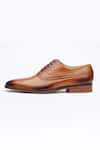 3dm Lifestyle_Brown Cut Work Brogue Oxford Shoes _Online_at_Aza_Fashions