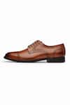 3dm Lifestyle_Brown Toecap Derby Brogue Shoes _Online_at_Aza_Fashions