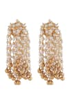Buy_Curio Cottage_Gold Plated Pearls Meira Cascade Earrings _Online_at_Aza_Fashions