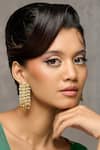 Buy_Curio Cottage_Gold Plated Pearls Meira Cascade Earrings _at_Aza_Fashions