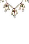 Curio Cottage_Gold Plated Pearls, Stones Strung Navratna Set _Online_at_Aza_Fashions