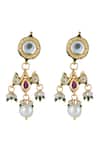 Curio Cottage_Gold Plated Pearls, Stones Strung Navratna Set _at_Aza_Fashions