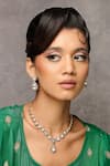 Buy_Curio Cottage_Gold Plated Stones, Faux Diamonds Polki Necklace Set  _at_Aza_Fashions