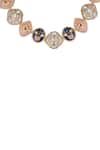 Curio Cottage_Multi Color Indigo Blush Enamel Necklace Set _Online_at_Aza_Fashions