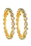 Buy_Curio Cottage_Gold Plated Diamonds Uncut Kundan String Bangle _Online_at_Aza_Fashions