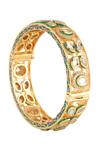 Buy_Curio Cottage_Gold Plated Meira Enamel Love Bangle _Online_at_Aza_Fashions