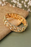 Shop_Curio Cottage_Gold Plated Meira Enamel Love Bangle _at_Aza_Fashions