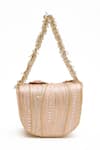 Shop_Doux Amour_Blush Embroidery, Beads Fiona Clutch _at_Aza_Fashions