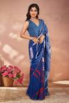 Shop_Naintara Bajaj_Multi Color Chinon Mirrors Printed Saree With Unstitched Blouse Piece _Online_at_Aza_Fashions