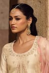 Maisara Jewelry_Gold Plated Stones, Pearls, Beads Kundan And Drop Earrings _Online_at_Aza_Fashions