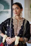 Buy_Maisara Jewelry_Gold Plated Gemstones, Pearls, Faux Diamonds Kundan And Embellished Drop Earrings _at_Aza_Fashions