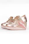 Buy_Fuchsia_Multi Color Rainbow Embroidered Sneaker Wedges _Online_at_Aza_Fashions