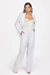 Dev And Viv_White Embroidery Trouser _Online_at_Aza_Fashions
